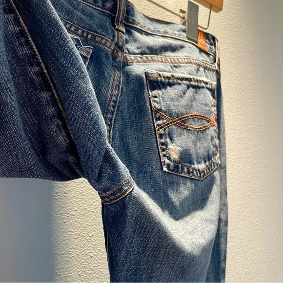 Abercrombie and Fitch vintage Erin distressed low rise blue jeans size 8 regular - Picture 9 of 12